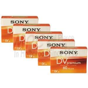  Sony DVM60PR4 Mini DV tape 60 min. Premium (5 Pack)  