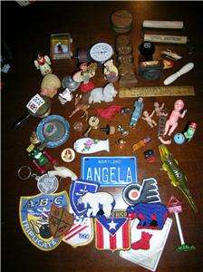 Vintage Junk Drawer Lot Paper Jewelry Buttons Charms Keys Etc Crafts 