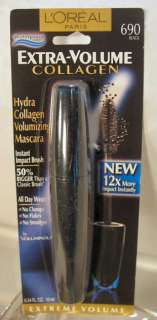 New , Loreal Extra Volume Collage Plumping WATERPROOF Mascara in Black 