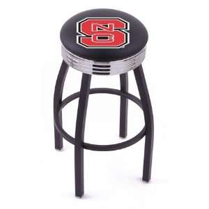  North Carolina State Single Ring Swivel Bar Stool Sports 