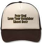 New Original Redneck Wisdom Trucker Hat Funny Sayings philosophy Fear 