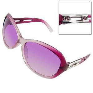   Purple Lens Gradient Frame Sunglasses Eyewear