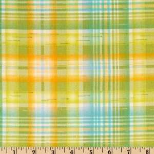  45 Wide At The Park Plaid Sweet Pea Fabric By The Yard 