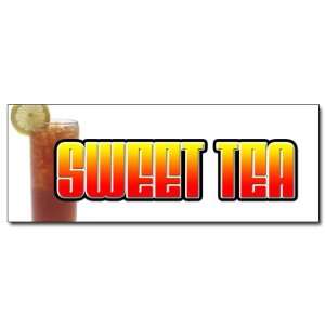  36 SWEET TEA DECAL sticker ice iced drink cart stand 