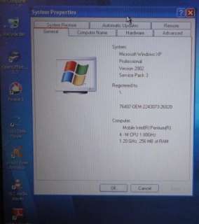   Pentium M 1.8GHz 256MB 40GB DVD ROM Laptop XP Pro w/ Warranty  