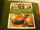 burger parties cookbook sutter home winery s winning recipes brand