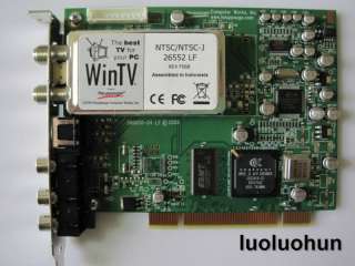 Hauppauge WinTV PVR 150 MCE 26552 PCI TV Tuner Card  