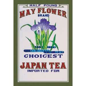  May Flower Brand Tea 16X24 Canvas