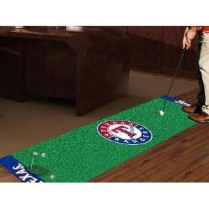   By FANMATS MLB   Texas Rangers Golf Putting Green Mat