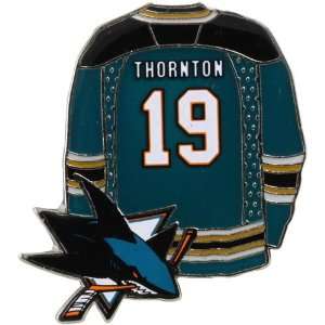  NHL Joe Thornton San Jose Sharks #19 Jersey Player Pin 