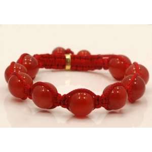  Tibetan Bead String Bracelet B1254 ball, 12mm 7in 