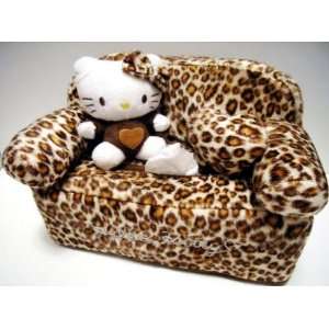    Hello Kitty Plush Leopard Brown Tissue Box Cover Automotive
