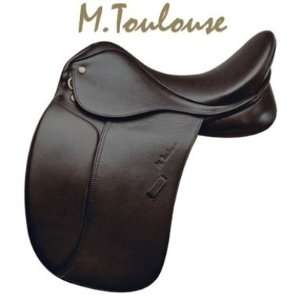  M. Toulouse Aachen Double Leather Dressage Saddle Medium 