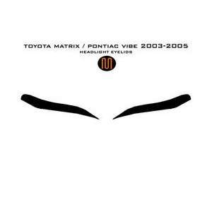  Toyota Matrix Headlight Eyelids 03 05   Finish Black 