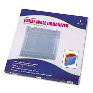  Advantus® Transparent Three Pocket Panel Wall Organizer 