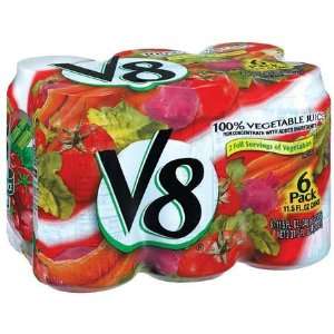 V8 100% Vegetable Juice 11.5 Oz. (Pack of 24)  Grocery 