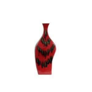  UTC 75045 Red and Green Vase Large 9x7x27