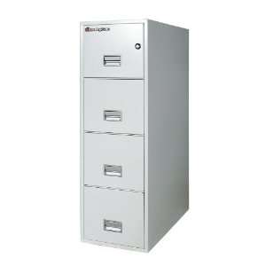 SentrySafe 4T3130 LG 31 in. 4 Drawer Insulated Vertical File   Light 