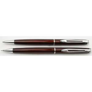  Waterman Hemisphere Metallic Cognac Pen & Pencil Set 
