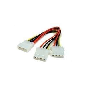  Wired Up 2 Way 4 pin PSU Power Splitter Cable LP4 Molex 1 