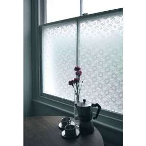  Adhesive Window Film, White Flowers & Lace Kitchen 