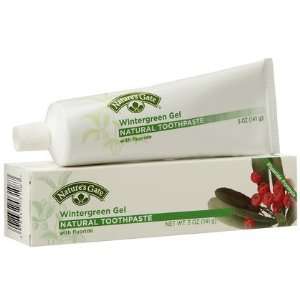   Gate Natural Toothpaste with Fluoride Wintergreen 5 oz (Quantity of 5