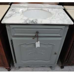  Solid Wood 27 Antique Vanity with Marble Top Furniture 